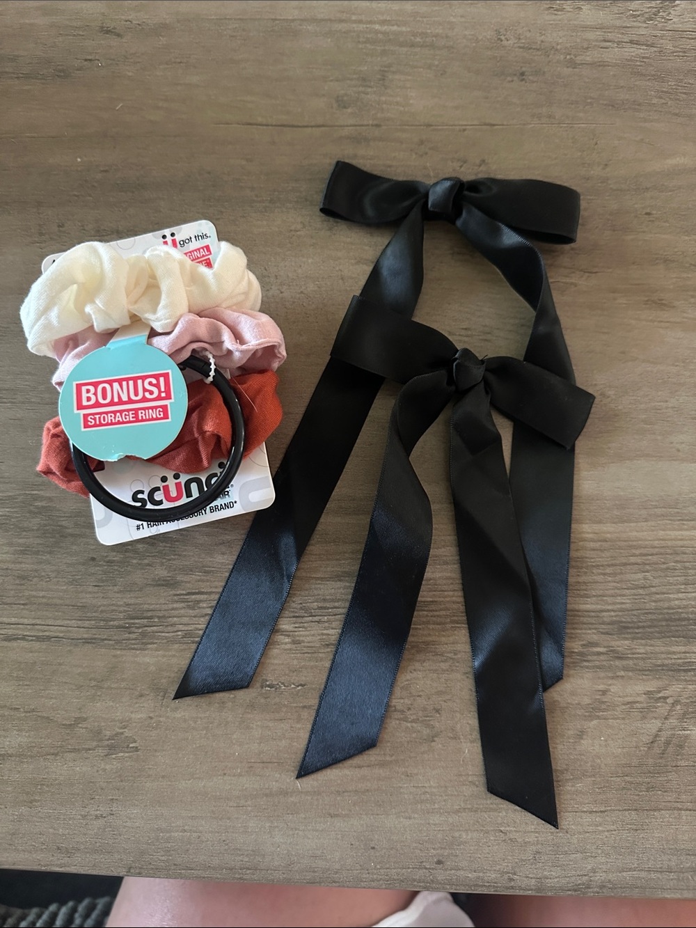 Hair accessories - scrunchies and bows